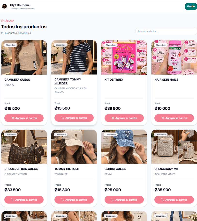 Ejemplo real de una tienda creada con TuComercio